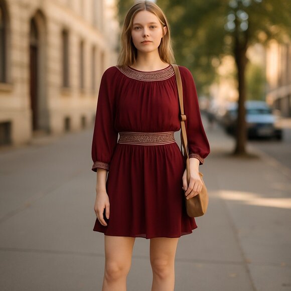 NWT Tory Burch off-the-shoulder silk Blend Dress